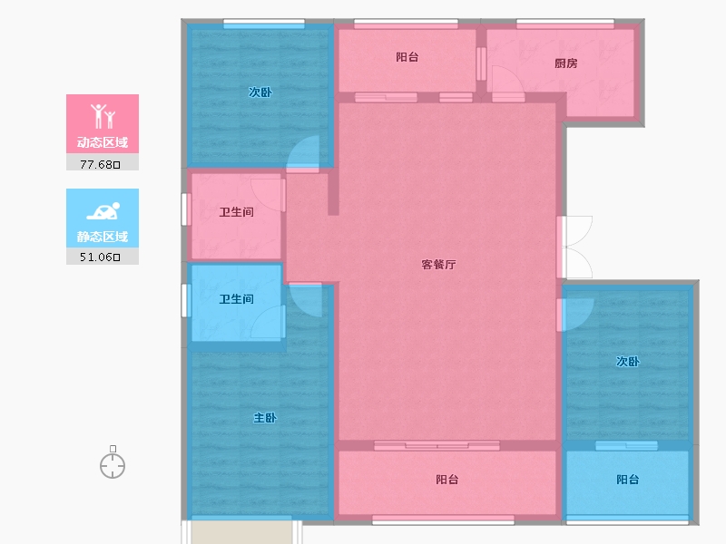 河北省-承德市-水山上院-二期-115.20-户型库-动静分区