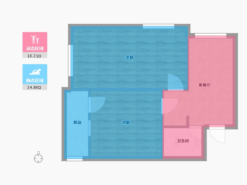 上海-上海市-临沂七村社区-44.44-户型库-动静分区