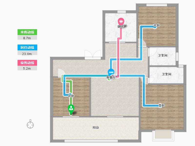 河南省-开封市-惠安佳苑-109.52-户型库-动静线