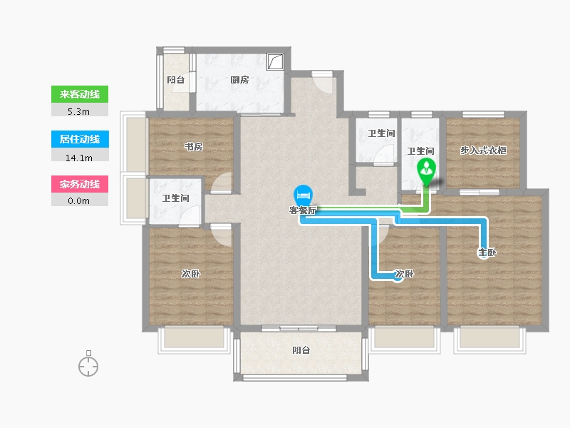 广东省-深圳市-招商臻城-141.02-户型库-动静线