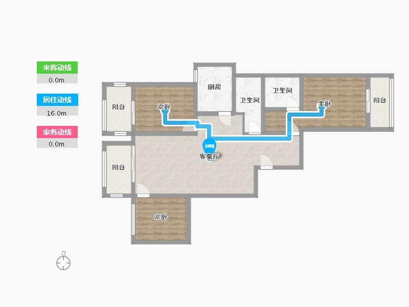 河北省-石家庄市-鑫界9号院-112.00-户型库-动静线