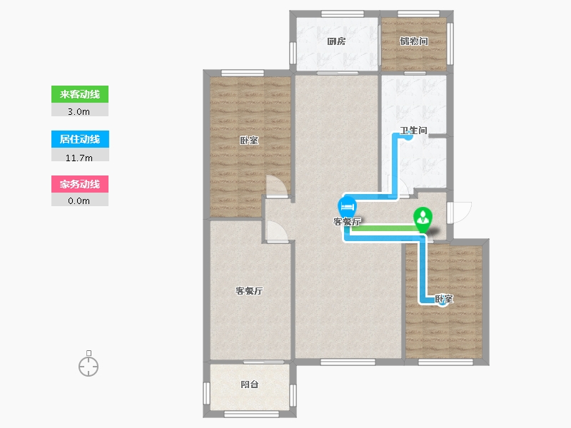 河北省-邯郸市-祥居苑-120.00-户型库-动静线