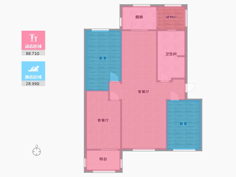 河北省-邯郸市-祥居苑-120.00-户型库-动静分区