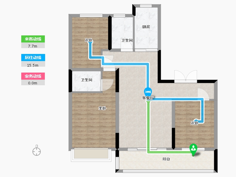 山东省-潍坊市-中房爱悦城-99.20-户型库-动静线