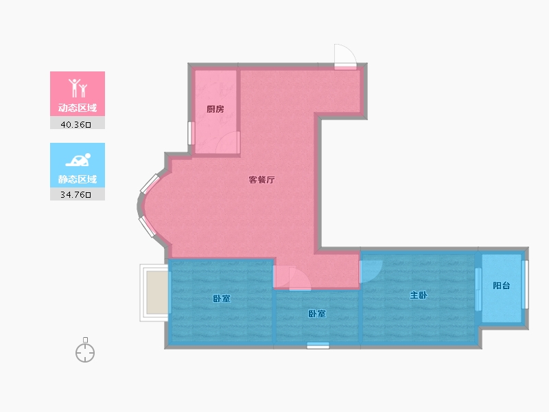 河北省-廊坊市-夏威夷北岸-70.53-户型库-动静分区