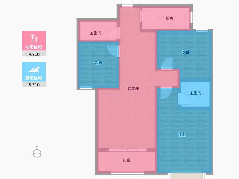 河北省-保定市-东方-92.00-户型库-动静分区