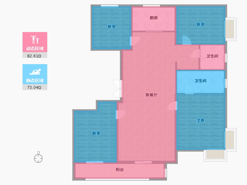 北京-北京市-颐瑞府-141.60-户型库-动静分区