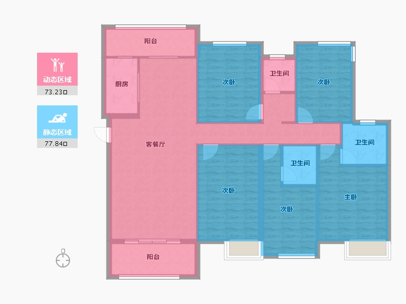 广西壮族自治区-河池市-寿源壹号-144.10-户型库-动静分区