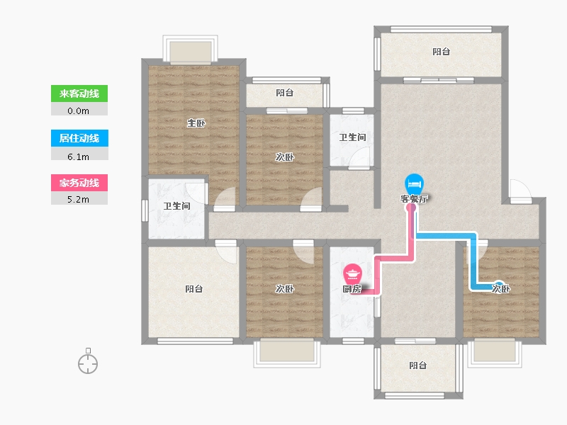 贵州省-黔东南苗族侗族自治州-贵州麻江县蓝欣国际花园-130.00-户型库-动静线