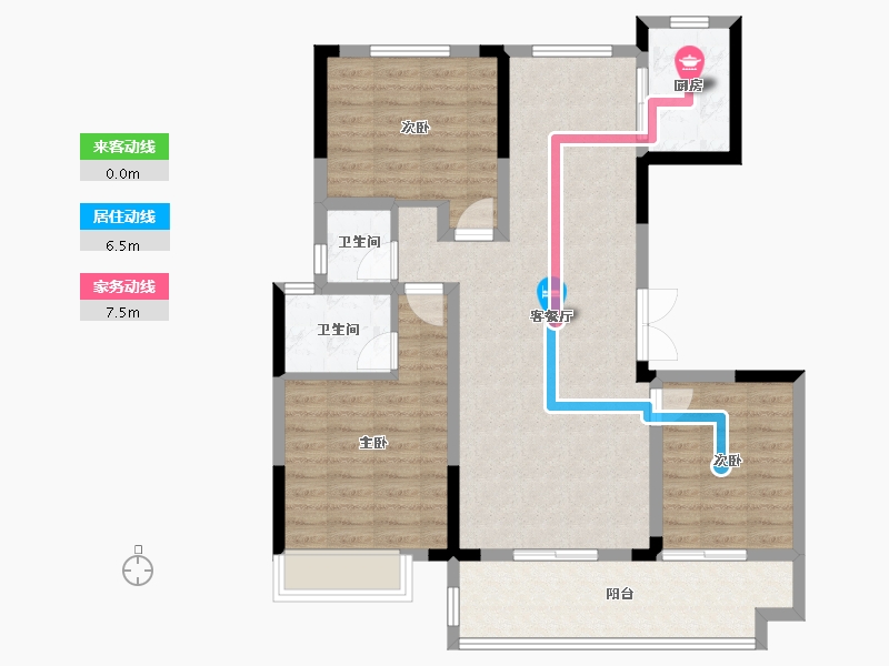 河南省-南阳市-东正颐和府-99.00-户型库-动静线