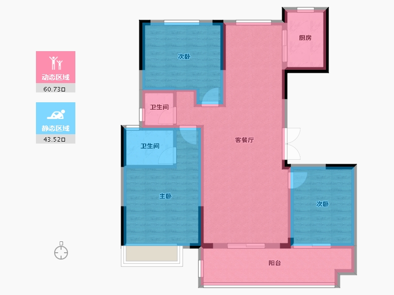 河南省-南阳市-东正颐和府-99.00-户型库-动静分区