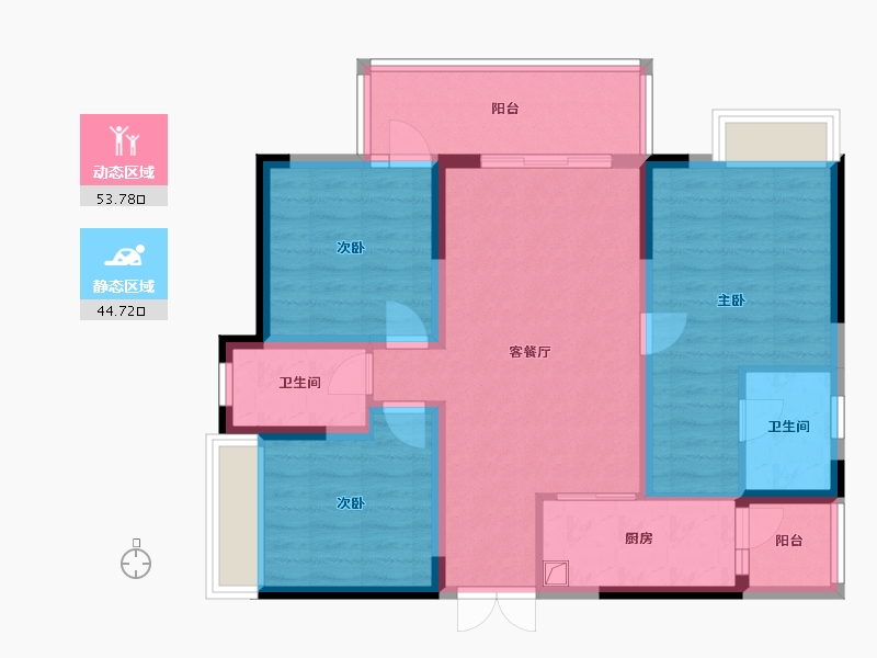 四川省-成都市-川发天府上城-92.00-户型库-动静分区