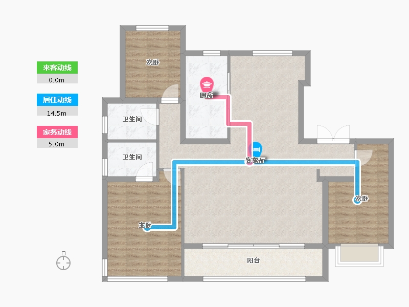 河北省-石家庄市-云和赋-124.00-户型库-动静线