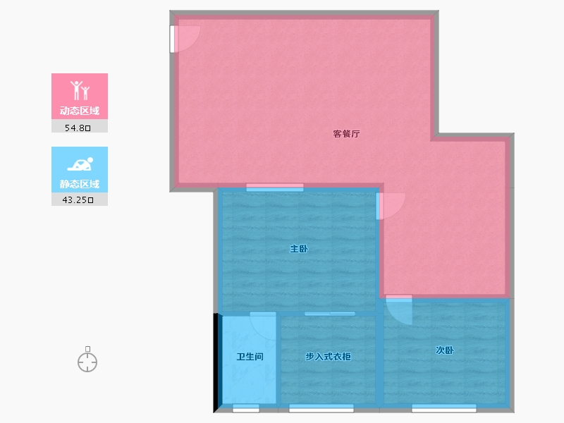 湖南省-长沙市-四季美景1期-176.00-户型库-动静分区