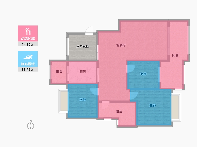 贵州省-六盘水市-山语城-112.00-户型库-动静分区