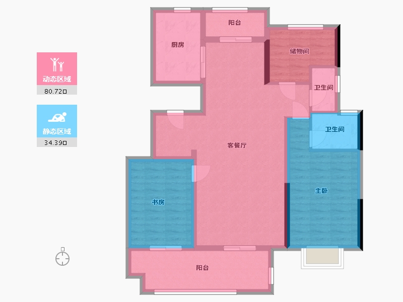 河南省-商丘市-绿城河园-102.24-户型库-动静分区