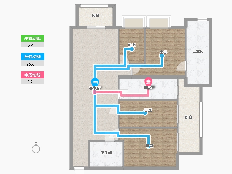 台湾省-台北市-帝景3-120.00-户型库-动静线