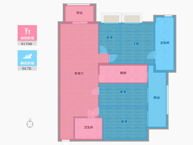 台湾省-台北市-帝景3-120.00-户型库-动静分区