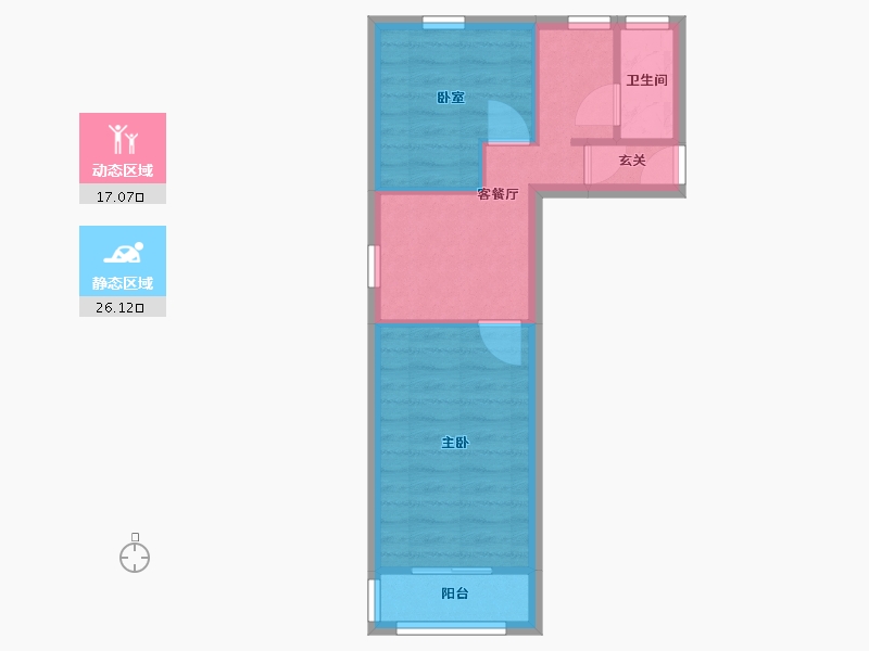 上海-上海市-凌一小区-47.98-户型库-动静分区