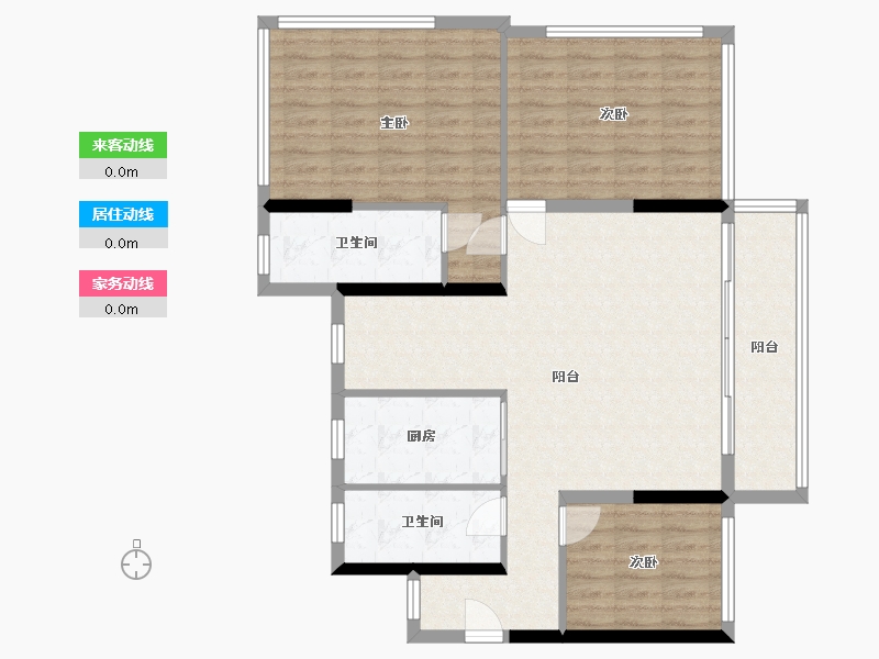 广东省-珠海市-横琴华发金融城·横琴玺-101.47-户型库-动静线