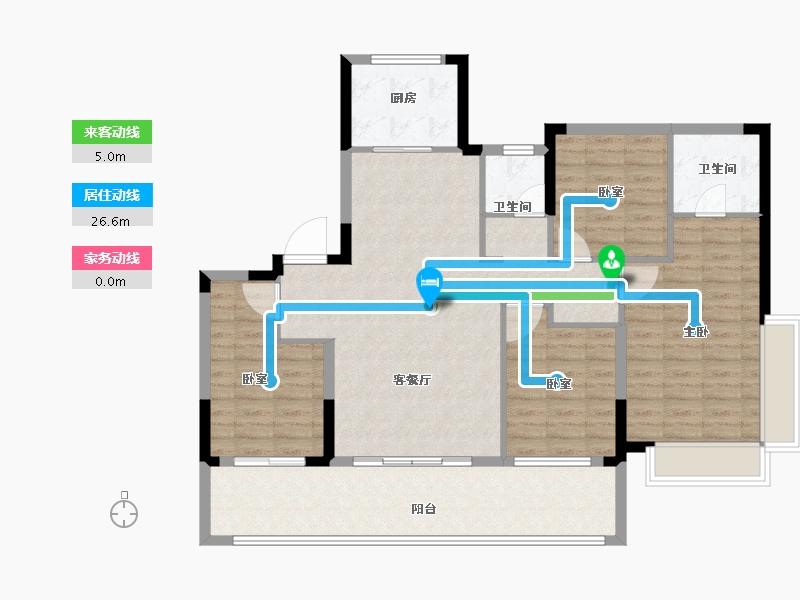 浙江省-台州市-方远建发·缦云-114.00-户型库-动静线