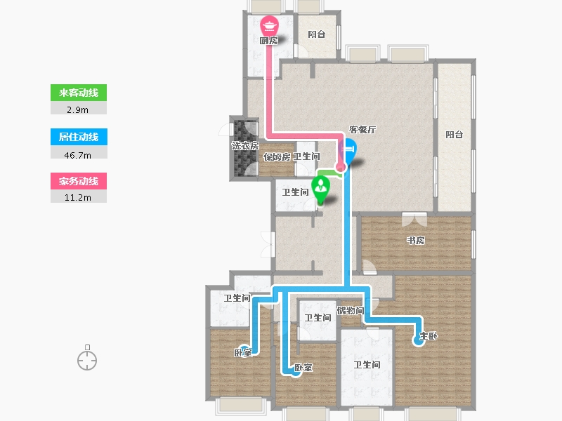 上海-上海市-融创外滩壹号院-262.01-户型库-动静线