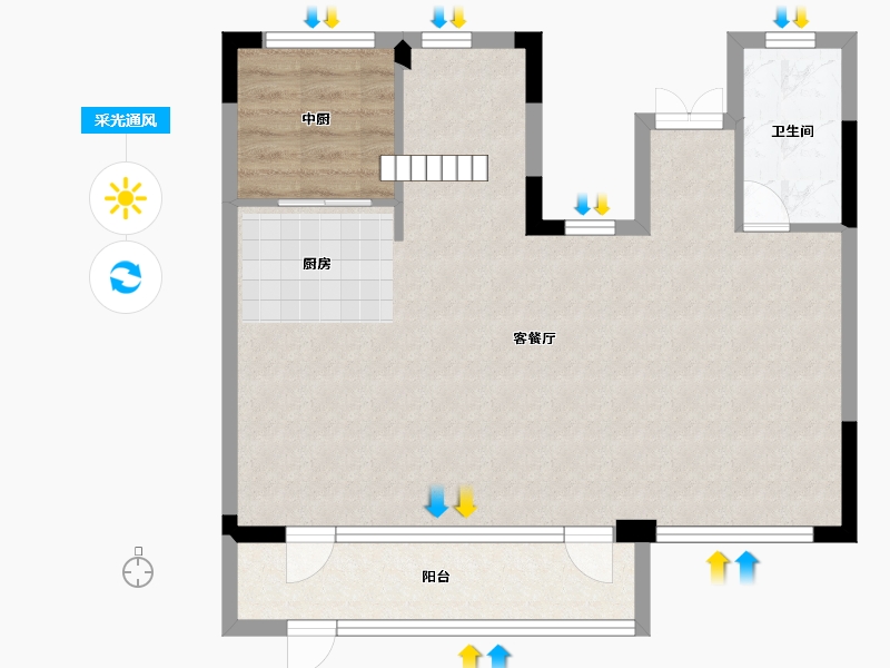 浙江省-嘉兴市-韵禾园-74.10-户型库-采光通风