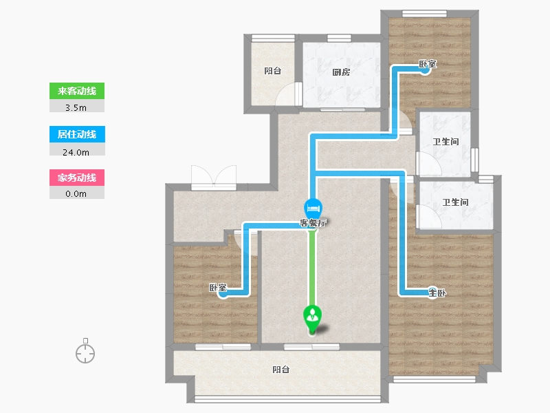 陕西省-榆林市-柏贤府-102.39-户型库-动静线