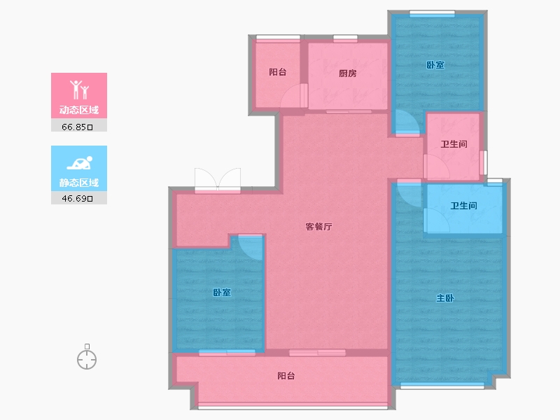 陕西省-榆林市-柏贤府-102.39-户型库-动静分区