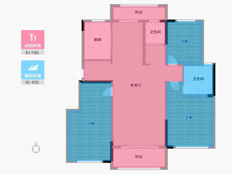 河南省-驻马店市-清河簏岸-130.00-户型库-动静分区