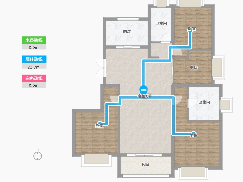 上海-上海市-天安1号-119.36-户型库-动静线