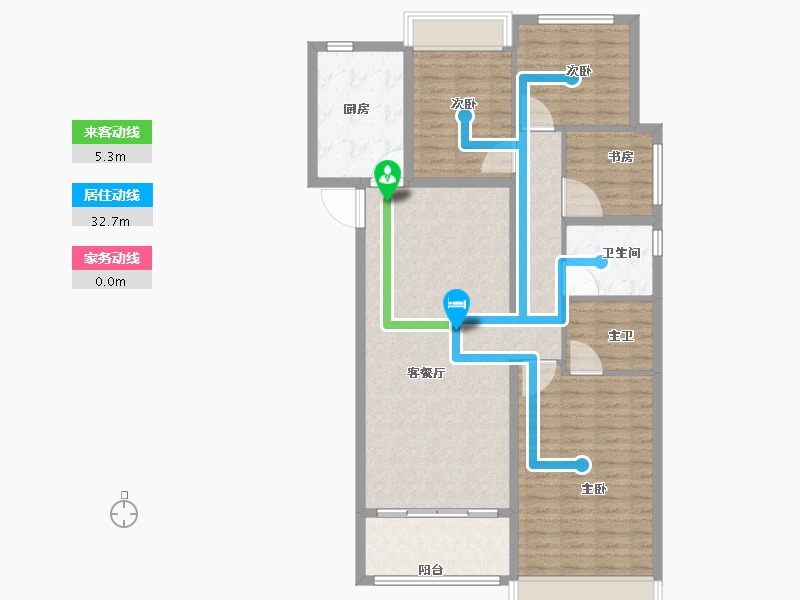 山东省-济南市-济南悦珑台-116.00-户型库-动静线