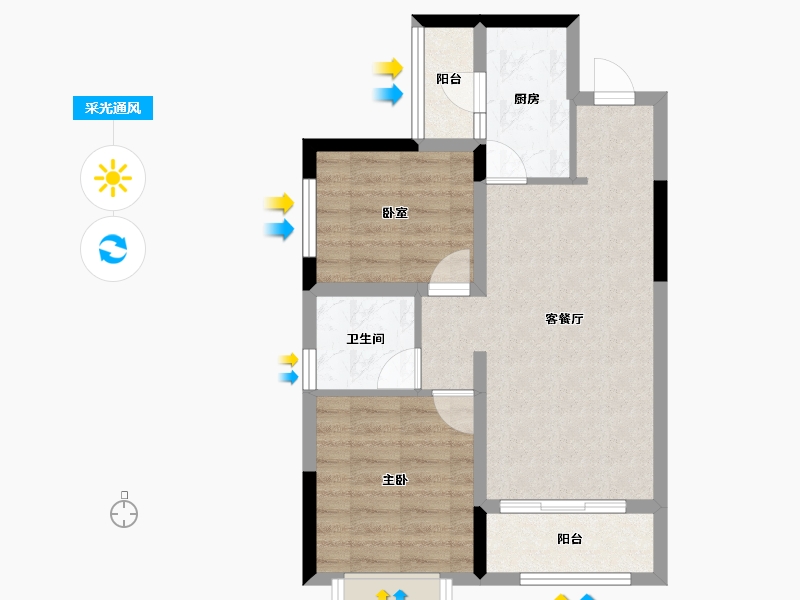 四川省-眉山市-川发芙蓉天府-58.13-户型库-采光通风