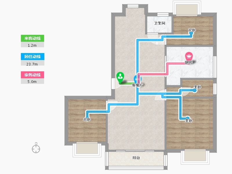 江苏省-宿迁市-碧桂园南城首府-114.64-户型库-动静线