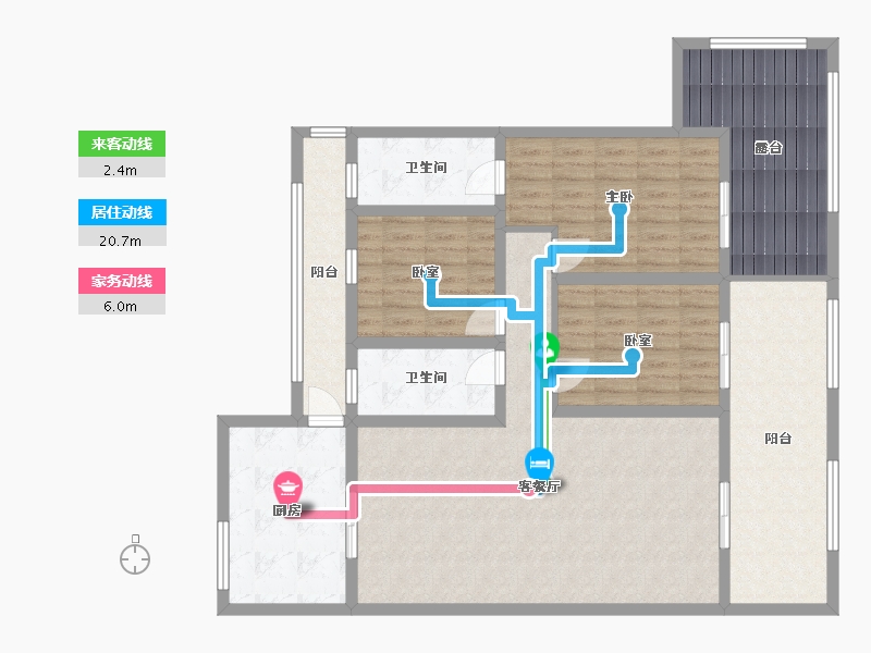 陕西省-安康市-香城宁境-118.40-户型库-动静线