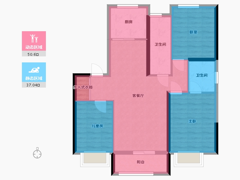 山东省-威海市-荔庚园-100.00-户型库-动静分区