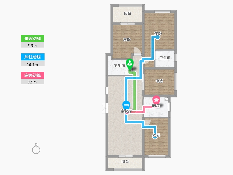 福建省-福州市-中铁城江督府-95.18-户型库-动静线