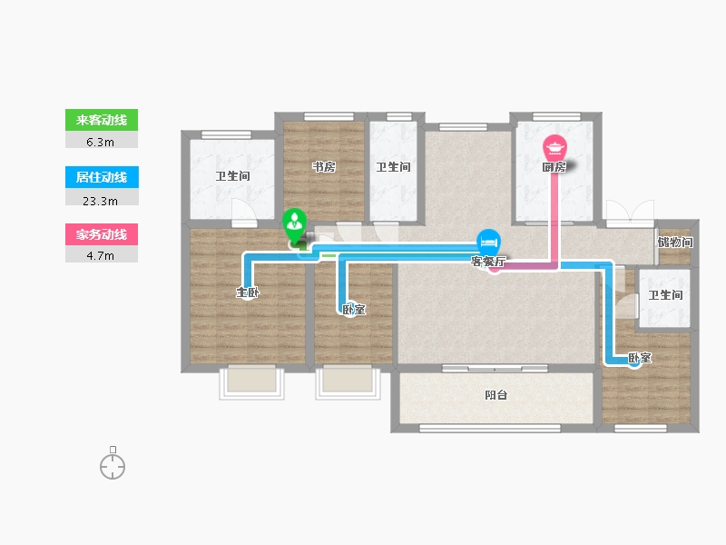 广东省-珠海市-华发·湾玺壹号-114.33-户型库-动静线