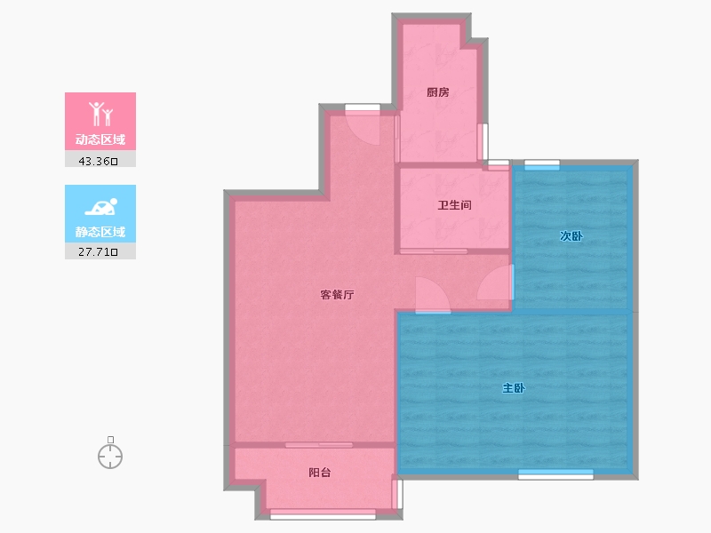 江苏省-徐州市-尚峰佳园-64.10-户型库-动静分区