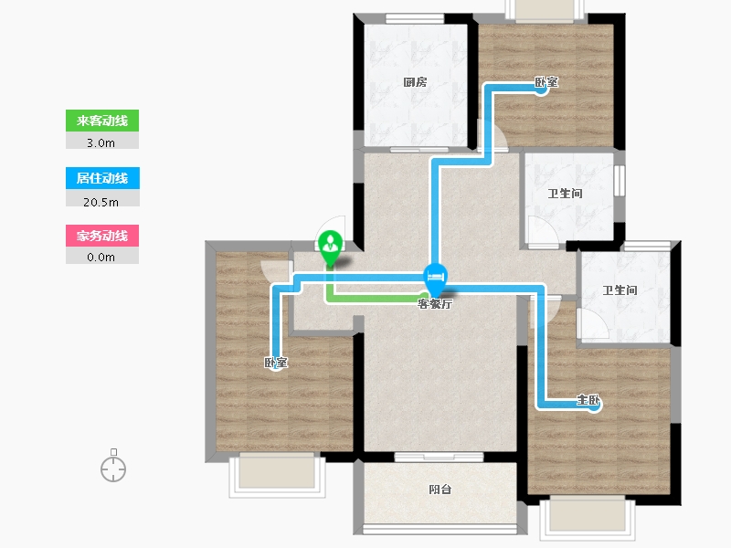 上海-上海市-金鼎睿府-88.00-户型库-动静线