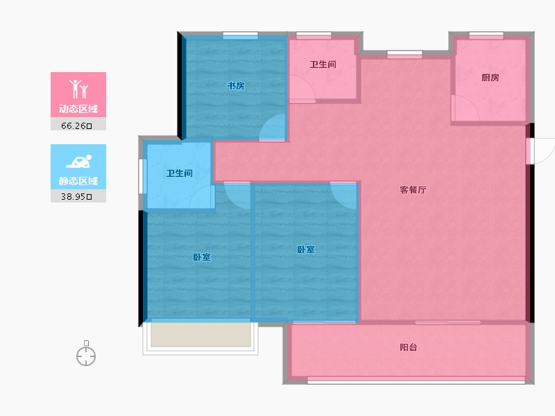 甘肃省-庆阳市-阳周一品-96.76-户型库-动静分区