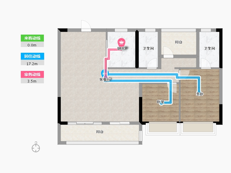 湖南省-长沙市-中建·和悦宸光-94.97-户型库-动静线