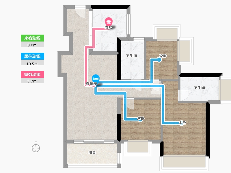 广东省-深圳市-星河盛境3期-71.46-户型库-动静线