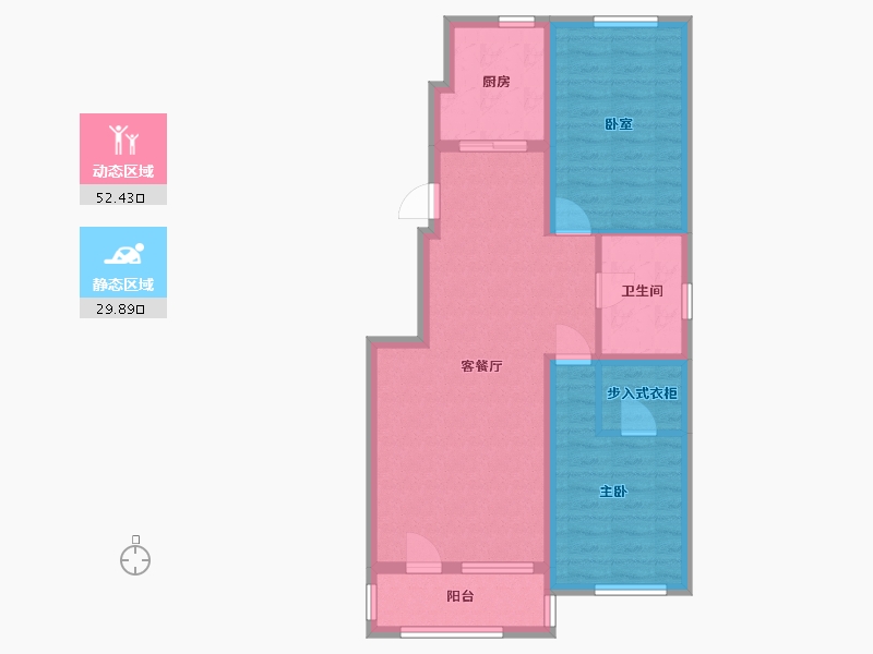 辽宁省-辽阳市-首府壹号-73.16-户型库-动静分区