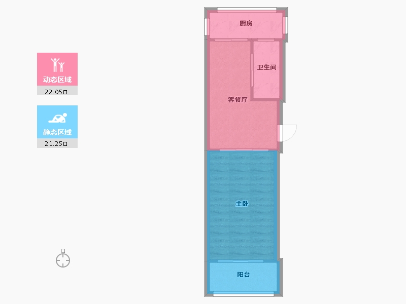 天津-天津市-新闻里11-13号楼-36.72-户型库-动静分区