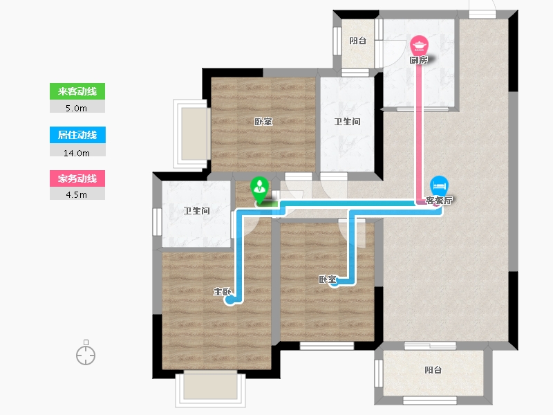 四川省-成都市-正兴紫瑞里-82.08-户型库-动静线