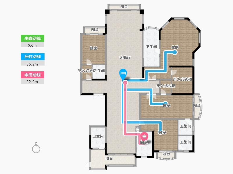 广东省-广州市-星河湾·半岛五號-314.57-户型库-动静线