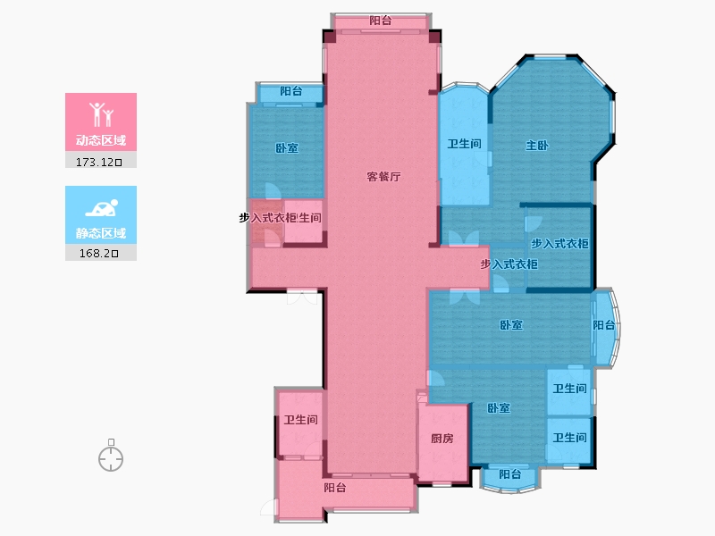 广东省-广州市-星河湾·半岛五號-314.57-户型库-动静分区