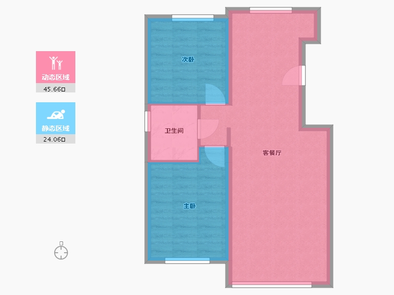 黑龙江省-绥化市-帝都才子-75.81-户型库-动静分区