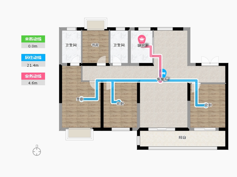 江西省-吉安市-谦盛金榜嘉园-116.68-户型库-动静线